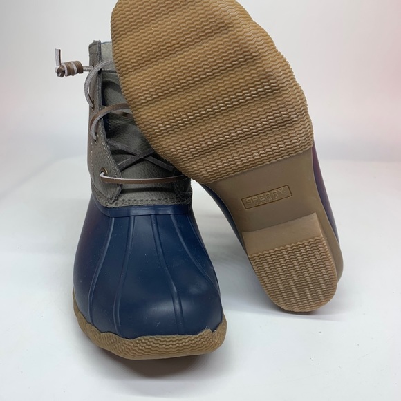 Sperry Duck Boots Womens Blue Leather STS83685 - Picture 6 of 6